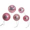 Kurt Adler 60-80MM Shiny and Matte Pink Glass Ball Ornaments, 20-Piece Set